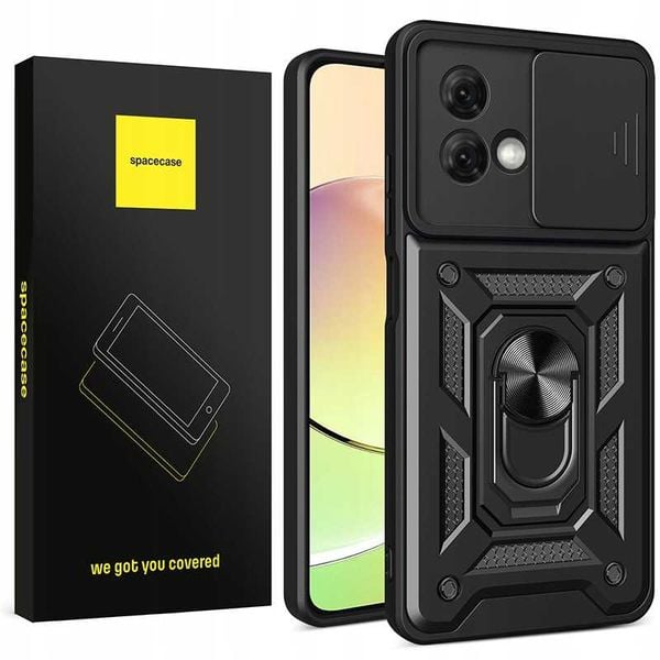Spacecase Camring Motorola Moto G84 Black zdjęcie 1