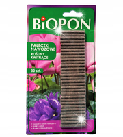 PAŁECZKI NAWOZOWE BIOPON 25G DO ROSLIN KWITNĄCYCH BALKON PARAPET DONICZKI