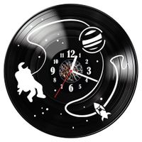 Zegar ścienny z płyty winylowej Kosmos 175.14