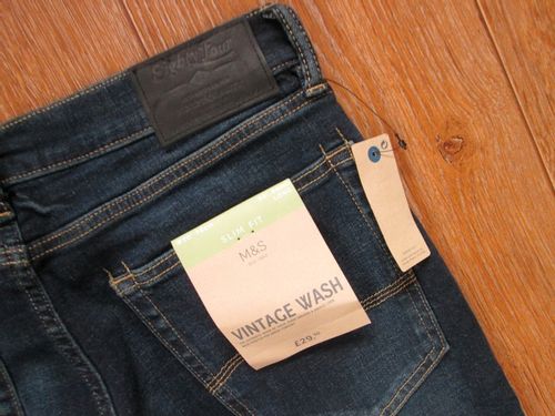 SPODNIE JEANSY MARKS&SPENCER 30/33 SLIM na Arena.pl