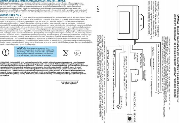 Blokada zapłonu GL3 do SYSTEMU STARTSTOP skuteczna zdjęcie 8