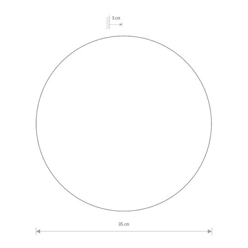 Ścienna lampa Ring okrągła LED 15W 3000K do sypialni miedziana na Arena.pl