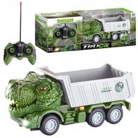 AUTO WYWROTKA DINOZAUR ZDALNIE STEROWANA NA PILOT RC MASZYNA BUDOWLANA LED