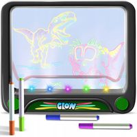 MAGICZNA TABLICA 3D LED PODŚWIETLANA DO RYSOWANIA TABLET DLA DZIECI +MAZAKI