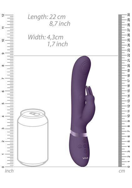 May - Pulse-Wave & C-Spot & G-Spot Rabbit - Purple zdjęcie 6