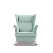 Fotel skandynawski, Myso Mini dla dzieci, 54x60x73, błękitny | TYLETEGOTU