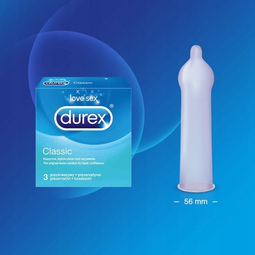 Durex Prezerwatywy - Classic - 3 Sztuki na Arena.pl