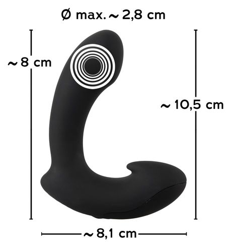 wibrujący masażer prostaty mały plug 10 cm 7trybów na Arena.pl