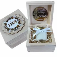 Upominek Podziękowanie świeczka sojowa dla gości komunię babci chrzestnej