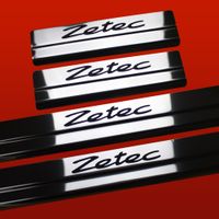 Listwa progowa FORD FOCUS MK3 ZETEC Stal nierdzewna 304 połysk z czarnymi