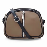 VERA PELLE torebka damska skórzana listonoszka 3 komorowa V463 taupe