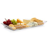 Półmisek Szklany Talerz Prostokątny Patera Taca na Potrawy Dania Przekąski