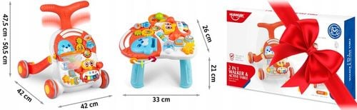 CHODZIK PCHACZ INTERAKTYWNY STOLIK EDUKACYJNY 5W1 na Arena.pl