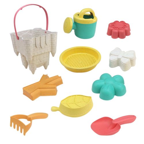 wiaderko do piaskownicy z zabawkami Zamek - 9 elementów na Arena.pl