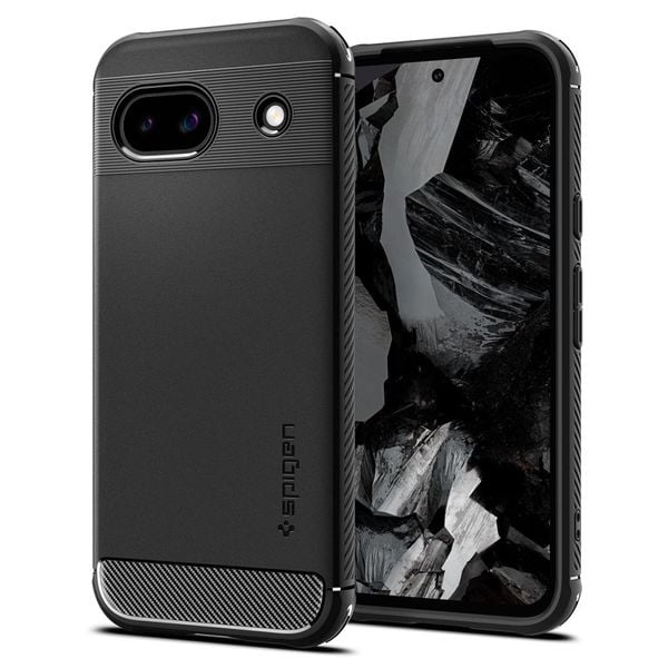 SPIGEN RUGGED ARMOR GOOGLE PIXEL 8A MATTE BLACK zdjęcie 1