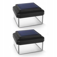4x Lampa ogrodowa zaślepka do słupka kapturek solar nakładka LED 80x80