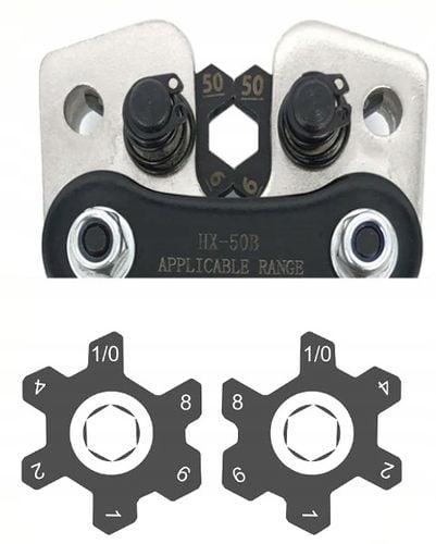 ZACISKARKA KOŃCÓWEK KABLI PRZEWODÓW PRASKA TULEJKI 6-50mm2 + 60 na Arena.pl