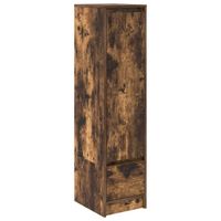 Komoda z drewna klejonego dąb wędzony 29,5x34x119,5 cm