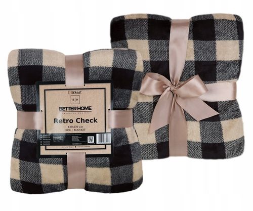 MIĘKKI KOC ŚWIĄTECZNY W KRATĘ NA ŁÓŻKO NARZUTA PLED MIKROFIBRA RÓŻNE WZORY na Arena.pl