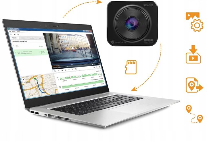 Wideorejestrator Navitel DVR R300 GPS FOTORADARY zdjęcie 8