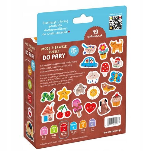 PUZZLE CzuCzu Do pary 38 el. 19 układanek DWUELEMENTOWYCH 15m+ na Arena.pl