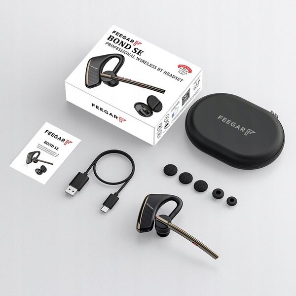 Słuchawka Bluetooth 5.2 Feegar BOND SE 24h CVC DSP zdjęcie 2