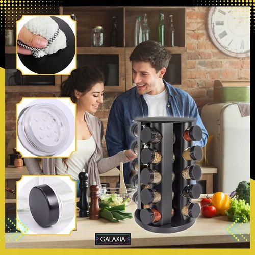 STOJAK NA PRZYPRAWY POJEMNIKI 20SZT Słoiczki Słoiki Przyprawnik i na Arena.pl