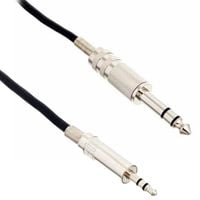 Kabel audio sygnałowy mini Jack 3,5 mm Jack 6,3 mm stereo AUX 1 m pro snake