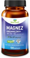 Naturell Magnez Organiczny Witamina B6 B2 100 kapsułek