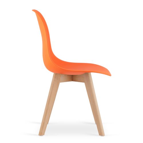 Krzesło KITO pomarańcz / nogi naturalne x 4 na Arena.pl