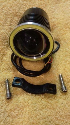 2x MOCNY HALOGEN MOTOCYKLOWY U4 LED+RING+WŁĄCZNIK na Arena.pl