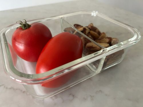 4 x Pojemniki szklane dzielone z przegrodami i uszczelką LUNCH BOX zestaw na Arena.pl