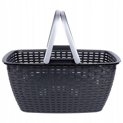 Koszyk NA ZAKUPY GRZYBY PIKNIK zakupowy piknikowy plastikowy pojemny mocny na Arena.pl
