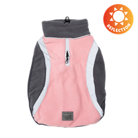 Kurtka polarowa dla psa i z odblaskiem różowa 45-43-69cm 11,5-14,5 kg