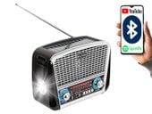 Radio przenośne analogowe  AM/FM BT BLOW RA17 solarne srebrne