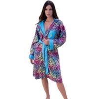 Szlafrok damski Pierre Cardin Paris z kapturem leopardowy basen-siłownia