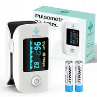 PULSOKSYMETR MEDYCZNY MEDICO NAPALCOWY, ETUI, LED, DLA DZIECI I DOROSŁYCH