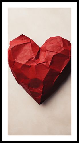 Plakat 50x100cm Kreślone Serce na Arena.pl