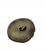 539 Złoty pierścionek ceramiczny obrączka czarna serce cyrkonie r 9/19mm