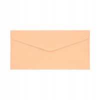 KOPERTA DL GŁADKI BRZOSKWINIOWY 10SZT 120G GALERIA PAPIERU 280185