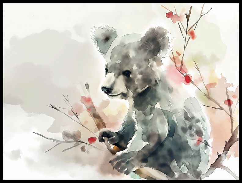 Plakat 80x60cm Akwarelowa Koala zdjęcie 2