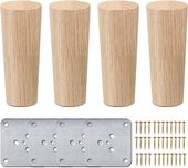 Nogi do stołu z drewna zestaw 4 solidnych drewnianych nóżek 8cm Z8