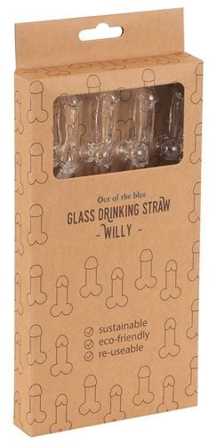 glass drinking straw willy x 4 na Arena.pl