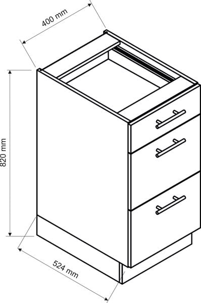 BONO D40S/3 Szafka kuchenna stojąca zdjęcie 2
