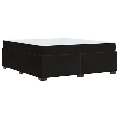 Ramka łóżka z materacem Czarny 180 x 200 cm Aksamit na Arena.pl