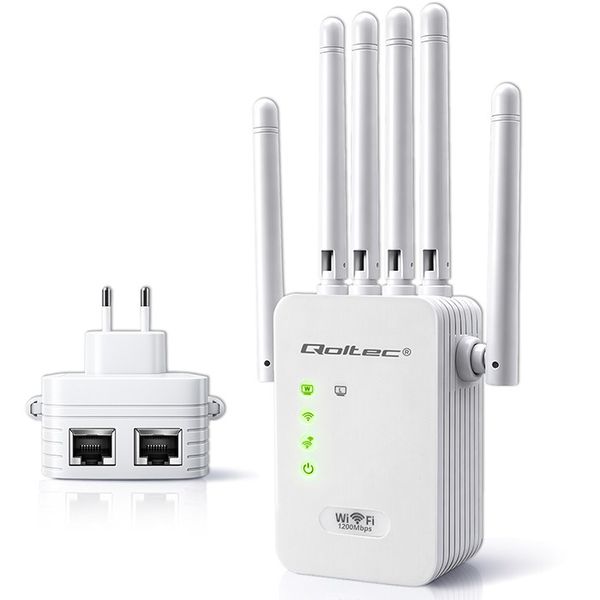 Qoltec Repeater WiFi 6 AX1200 6 anten zdjęcie 1