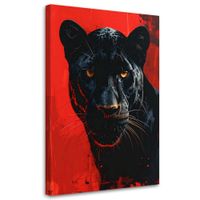 Obraz na płótnie do salonu sypialni biura,Czarna Pantera