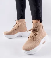 Brązowe wysokie sneakersy Vigatto 39