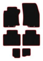 Dywaniki welurowe CARLUX-RED Nissan X-Trail III T32 7 os. czarne