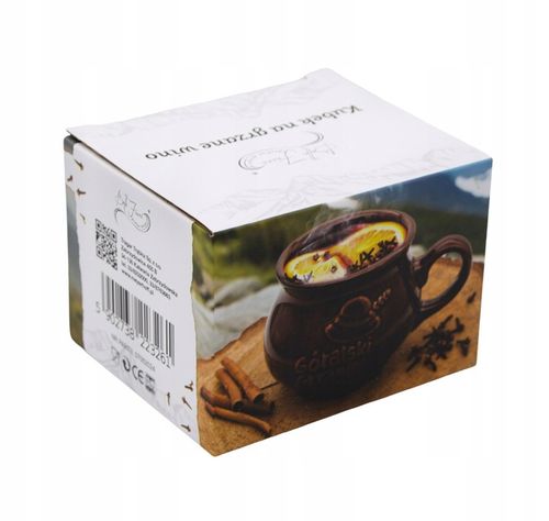 Komplet 2x KUBEK kamionkowy DO GRZAŃCA na grzane wino piwo zestaw do wina na Arena.pl